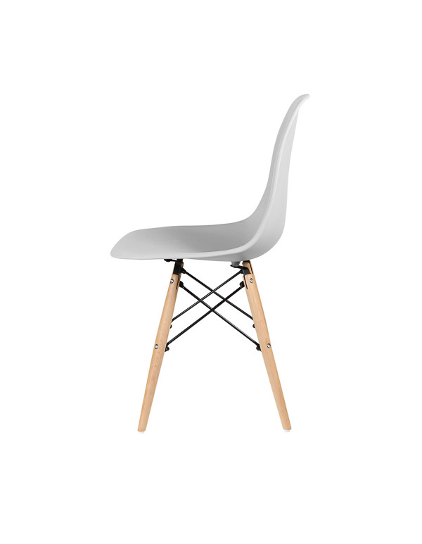 Стул обеденный EAMES DSW WX-503, пластик серый